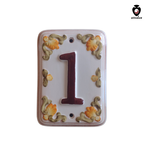 Numero civico ceramica - in,