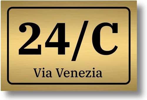 Numero civico laminato - civico,