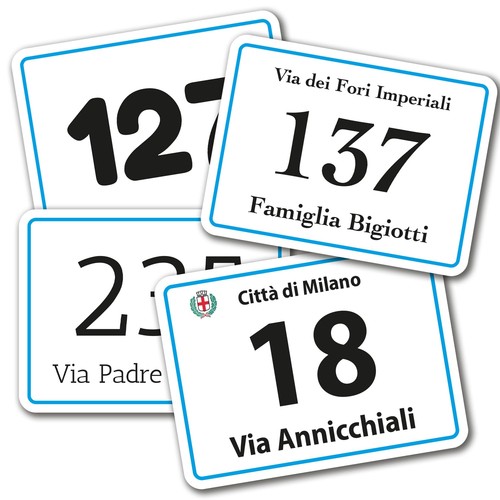 Numero civico esterno - numero,