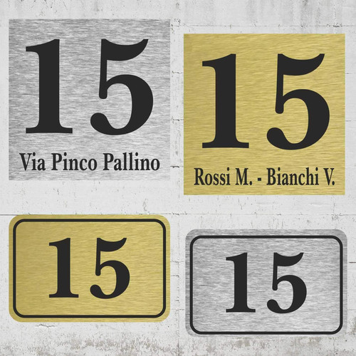 Targa numero civico esterno - civico,