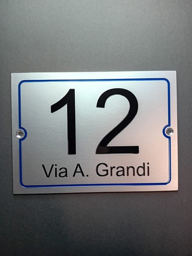 Targa numero civico inciso - ,