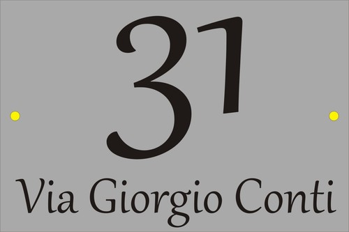 Targa alluminio per - alluminio, esterno