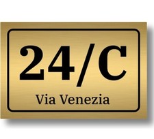 Numero civico in laminato