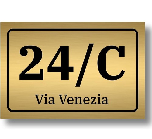 Numero civico laminato - civico, in