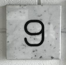 Numero Civico Esterno in Marmo