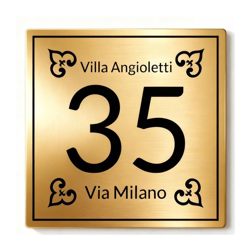 Numero civico esterno - numero,
