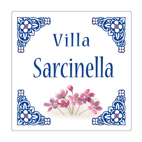 Targa quadrata per villa - quadrata,