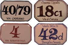 cm. 15 x 10 Numero civico