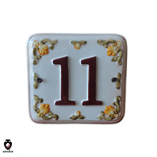 Numero civico in ceramica