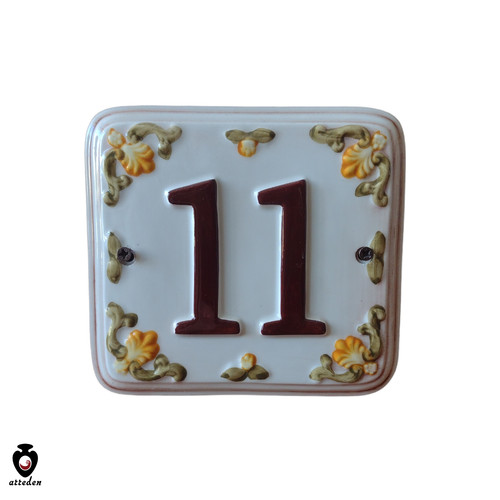Numero civico ceramica - numero, in