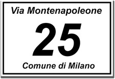 Numero Civico per Esterno