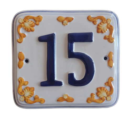 Numero civico ceramica - numero,